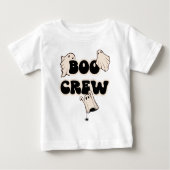 Retro Ghosts Boo Crew Halloween Baby T-shirt (Vorderseite)