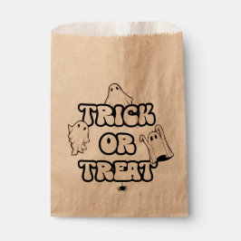 Retro Ghosts Halloween Trick oder Treat Geschenktütchen