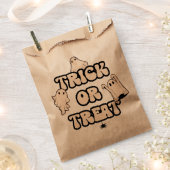 Retro Ghosts Halloween Trick oder Treat Geschenktütchen (Ausgeschnitten)