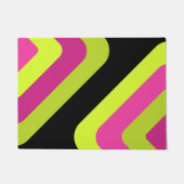 Retro Giant Diamonds Chartreuse Magenta Fußmatte (Vorderseite)