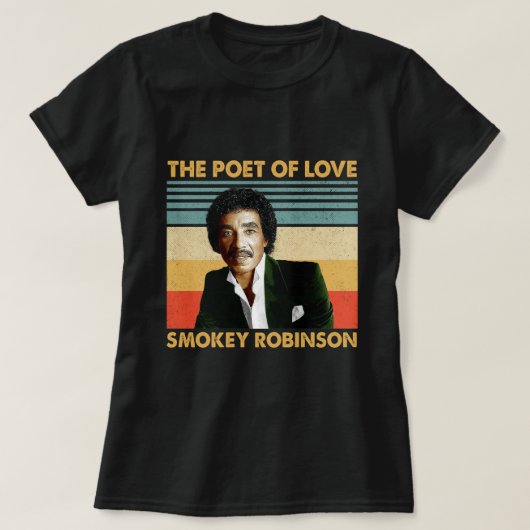 Retro gibt Smokey Robinson - Der Dichter der Liebe T-Shirt (Design vorne)