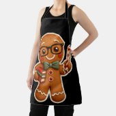 Retro-Gingerbread-Lehrer-Weihnachts-Schürze Schürze (InSitu)