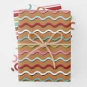 Retro Gingerbrot Muster Geschenkpapier Set (Beispiel)