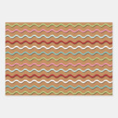 Retro Gingerbrot Muster Geschenkpapier Set (Vorderseite)