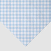 Retro Gingham Baby Blue Seidenpapier (Detail)