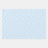 Retro-Gingham Babyblau Geschenkpapier Set (Vorderseite 3)