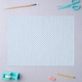 Retro-Gingham Babyblau Seidenpapier (Basteln)