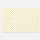 Retro-Gingham Buttergelb Geschenkpapier Set (Vorderseite 2)
