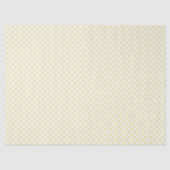 Retro-Gingham-Buttergelb Seidenpapier (Vorderseite)