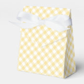 Retro Gingham Canary Yellow Geschenkschachtel (Vorderseite)