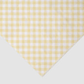Retro Gingham Canary Yellow Seidenpapier (Detail)