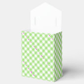 Retro-Gingham-Frühlingsgrün Geschenkschachtel (Geöffnet)