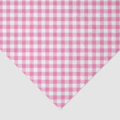Retro Gingham Fuchsia Pink Seidenpapier (Detail)