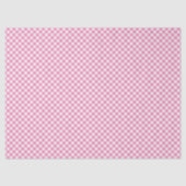 Retro Gingham Fuchsia Pink Seidenpapier (Vorderseite)