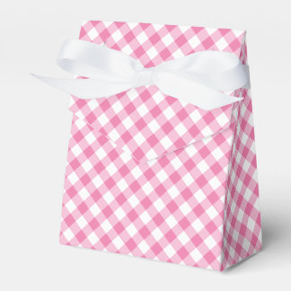 Retro-Gingham Fuchsia-Rosa Geschenkschachtel
