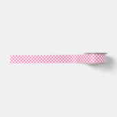 Retro-Gingham Fuchsia-Rosa Satinband (Vorderseite)