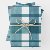 Retro-Gingham Geschenkpapier Set (Beispiel)