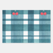 Retro-Gingham Geschenkpapier Set (Vorderseite)