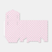Retro-Gingham Hellrosa Geschenkschachtel (Ungefaltet)