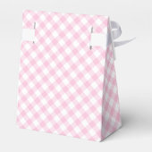 Retro-Gingham Hellrosa Geschenkschachtel (Rückseite)