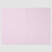 Retro-Gingham Hellrosa Seidenpapier (Vorderseite)
