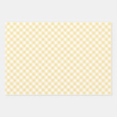 Retro-Gingham Kanariengelb Geschenkpapier Set (Vorderseite 2)