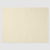Retro-Gingham Kanariengelb Seidenpapier (Vorderseite)