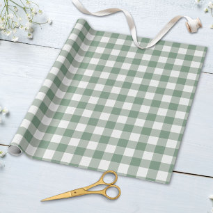 Retro Gingham Karo Kariert Patten in Pastellfarben Geschenkpapier