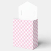 Retro Gingham Light Pink Geschenkschachtel (Geöffnet)