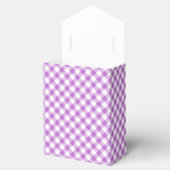 Retro-Gingham-Orchidee Lila Geschenkschachtel (Geöffnet)