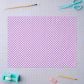 Retro-Gingham-Orchidee Lila Seidenpapier (Basteln)