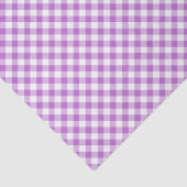 Retro-Gingham-Orchidee Lila Seidenpapier (Detail)
