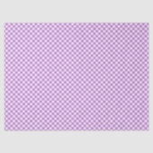 Retro-Gingham-Orchidee Lila Seidenpapier (Vorderseite)