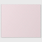 Retro Gingham Pink  Geschenkpapier (Flach)