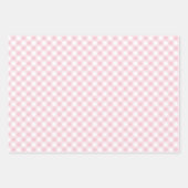 Retro-Gingham Rosa Geschenkpapier Set (Vorderseite 2)