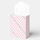 Retro-Gingham Rosa Geschenkschachtel (Geöffnet)