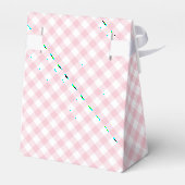 Retro-Gingham Rosa Geschenkschachtel (Rückseite)