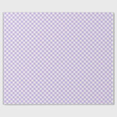Retro-Gingham Soft Lavendel Geschenkpapier (Flach)