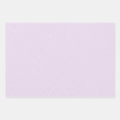Retro Gingham Soft Lilac Geschenkpapier Set (Vorderseite 3)