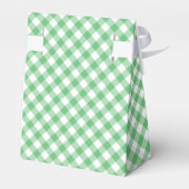 Retro-Gingham Sommergrün Geschenkschachtel (Rückseite)