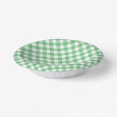 Retro Gingham Summer Green Pappteller (Gewinkelt)