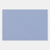Retro Gingham True Blue Geschenkpapier Set (Vorderseite 3)
