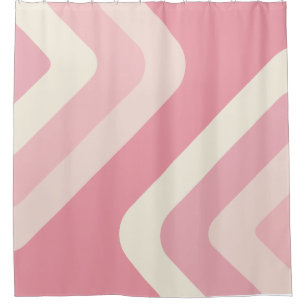 Retro Giorgio Diamonds Pink Vanilla Duschvorhang