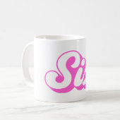 Retro Girl 6. Geburtstag Kaffeetasse (Vorderseite Links)