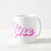 Retro Girl 9. Geburtstag Kaffeetasse (VorderseiteRechts)