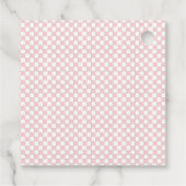 Retro Girl Birthday Favor Tag Geschenkanhänger (Rückseite)