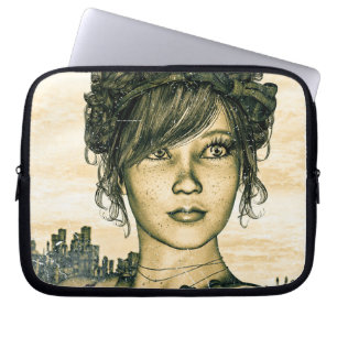 Retro Girl Laptopschutzhülle