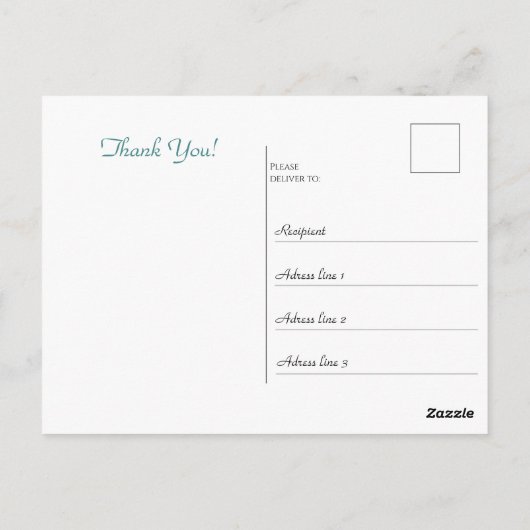 Retro Girl mit Blume im Haar Postcard Postkarte (Rückseite)