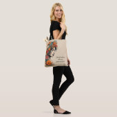 Retro Girl mit Blume im Haar Tasche (Am Model)