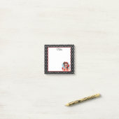 Retro Girl Post-it Klebezettel (Auf Schreibtisch)